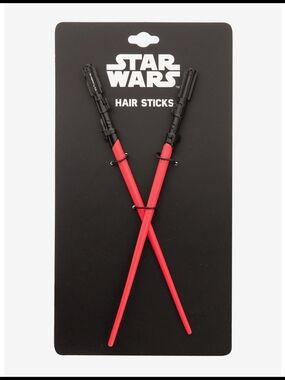 Star Wars Red Lightsaber Hair Sticks - Star Wars